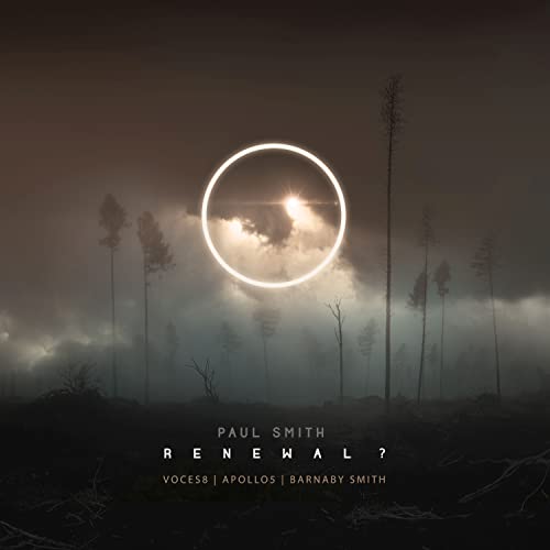 CD cover: misty forest with a bright circular light and text.