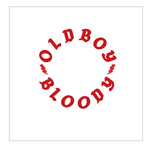 Red circle with the word "Oldboy" and "Bloody" around the edge.