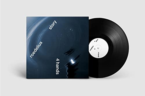 Vinyl record and album cover for Roedelius & Story’s “4 Hands.”