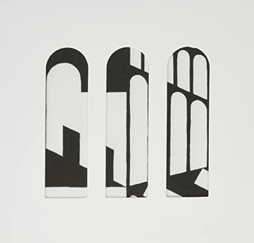 CD cover with three abstract black and white geometric shapes.