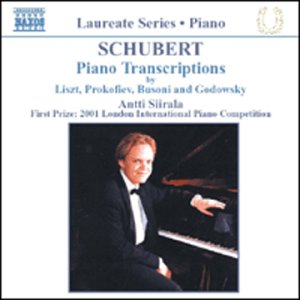 A CD cover featuring a man playing piano, with text describing the music content.