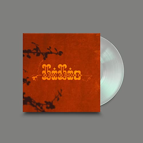 Bibio "Ovals And Emeralds" vinyl record with orange and black cover art.