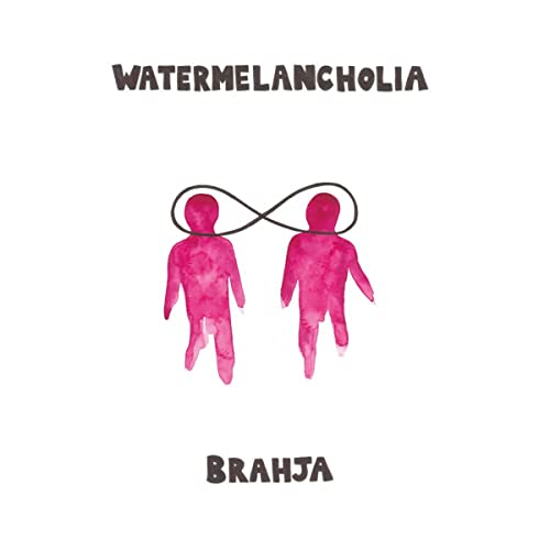 Album cover: two pink figures connected by a looping line.