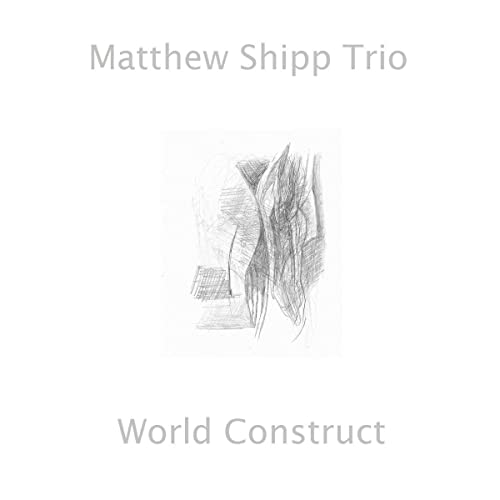 CD cover for Matthew Shipp Trio’s “World Construct” with abstract sketch.