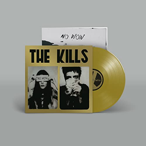 The Kills "No Wow" vinyl record with yellow disc and cover art.