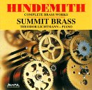 CD cover for Hindemith’s brass works featuring clockwork gears.
