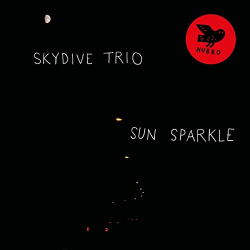 Black vinyl record cover with white text and a red bird logo.