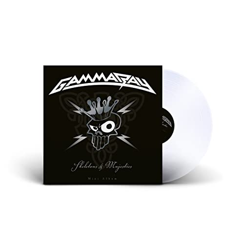 Gamma Ray “Skeletons & Majesties” vinyl record with skull artwork.