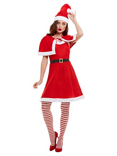 Smiffys 44834X1 Miss Santa Costume, Women, Red, XL - UK Size 20-22