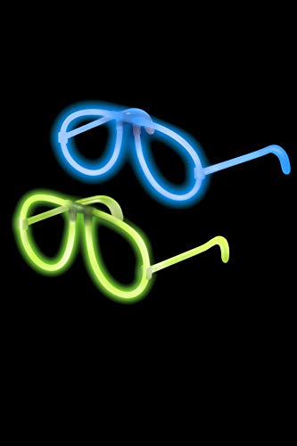 Smiffys Snap to Glow Glasses - Assorted Colours, One Piece