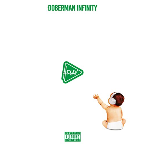 CD cover: green triangle with "#Play" over a baby and white background.