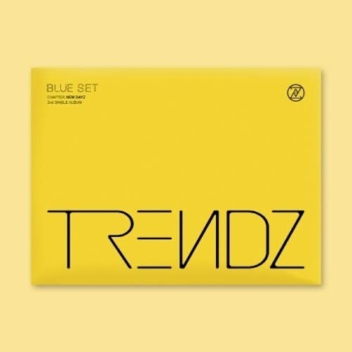 Yellow Trendz album cover with black text and a small logo.