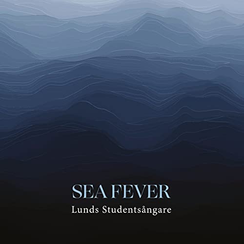 CD cover with abstract blue wave design and white text: "Sea Fever".