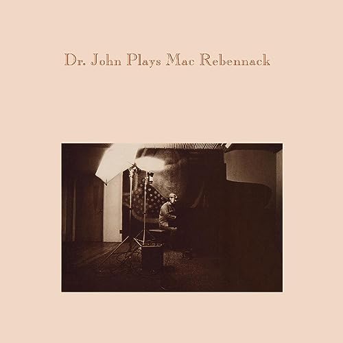 Dr. John album cover: sepia-toned photo of a pianist at work.