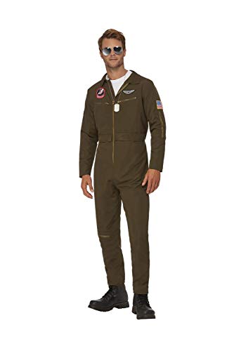 Smiffys Officially Licensed Top Gun Men's Aviator Costume