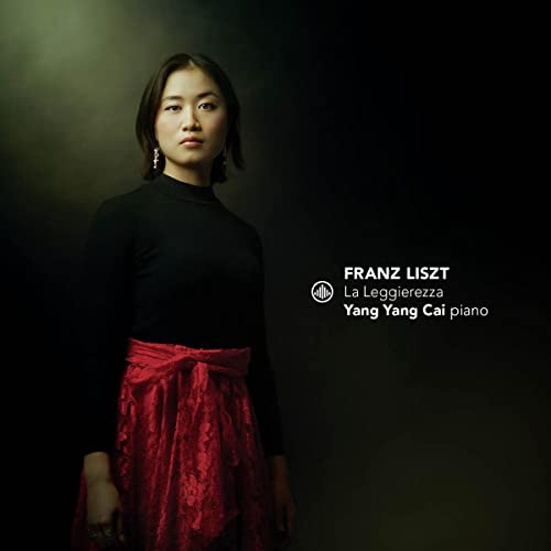 Pianist Yang Yang Cai portrait, album cover for Franz Liszt’s “La Leggierezza.”