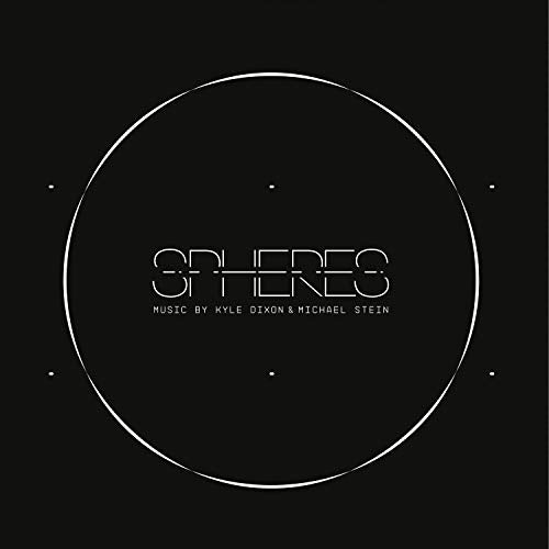 Black CD cover with white circular design and “SPHERES” text.