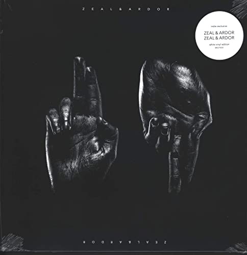 Vinyl record cover: dark hands forming shapes against a black background.