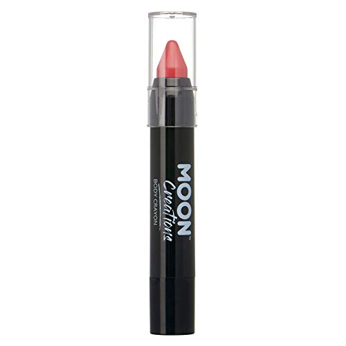 Face Paint Stick Body Crayon for the Face & Body by Moon Creations - Bright Pink - Face Paint Makeup for Adults, Kids - 3.5g