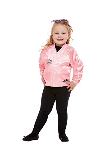 Smiffys 27490T Officially Licensed Grease Pink Ladies Jacket, Teen Girl-Age 12 Years +