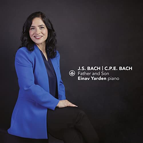CD cover featuring pianist Einav Yarden in a blue jacket.