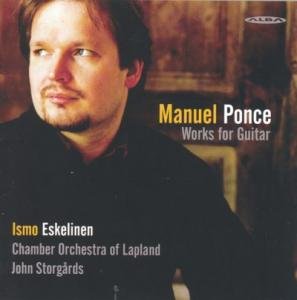 CD cover featuring guitarist Ismo Eskelinen and text “Manuel Ponce”.