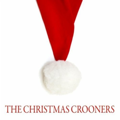 Red Santa hat with white pom-pom on white background, text "THE CHRISTMAS CROONERS" below.