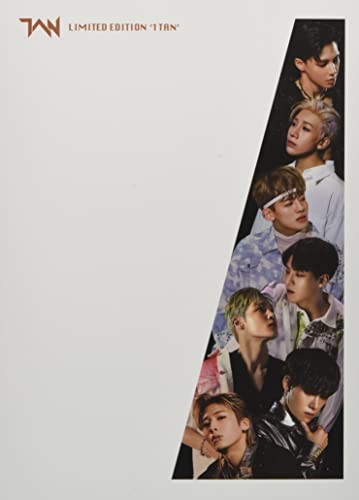 CD cover for “Tan” by TXT featuring six young men in portraits.