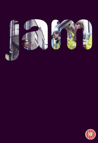 "Jam DVD cover with 'jam' in cut-out letters on a purple background."