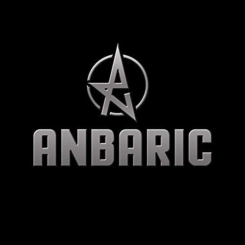 Silver “ANBARIC” text above a star within a circle on black.