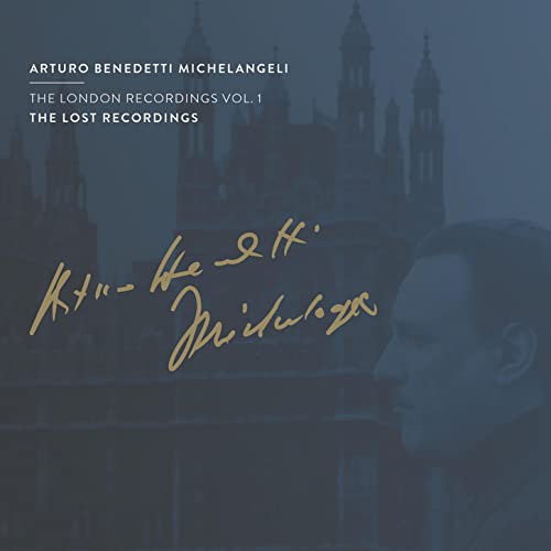 CD cover for Arturo Benedetti Michelangeli’s “The London Recordings Vol. 1.”