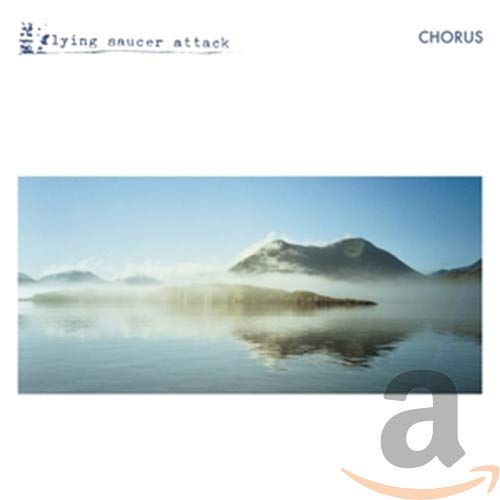 CD cover for Flying Saucer Attackās āChorusā with a misty mountain landscape.