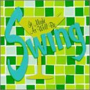 CD cover with a large turquoise "Swing" text on a green checkered background.