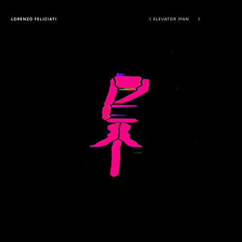 CD cover for “Elevator Man” by Lorenzo Feliciati, featuring pink abstract figure.
