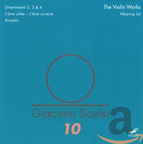 CD cover for Giacinto Scelsi’s “The Violin Works” by Weiping Lin.