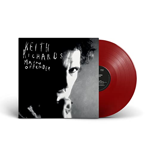 Keith Richards “Main Offender” vinyl record with portrait cover art.