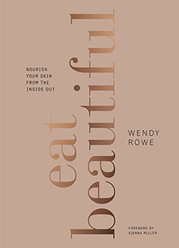 Book cover with "eat beautiful" in large text on a beige background.