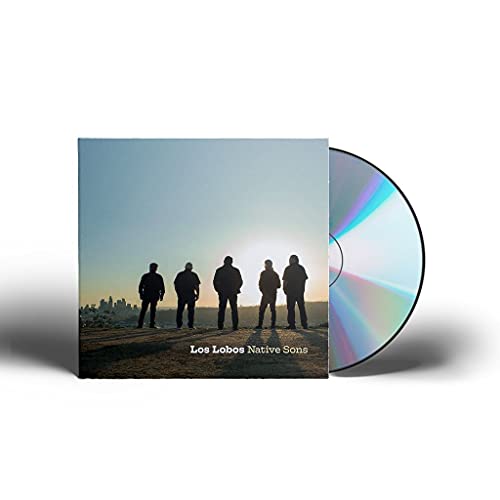 Los Lobos "Native Sons" CD case with band silhouette and disc.
