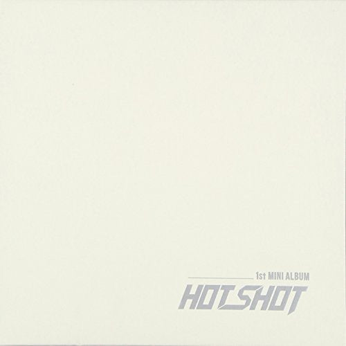 White CD cover with "HOTSHOT" and "1st MINI ALBUM" text.