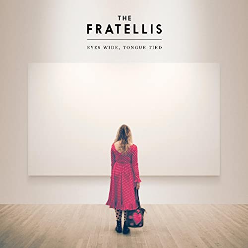 Album cover for The Fratellis, featuring a woman viewing art.