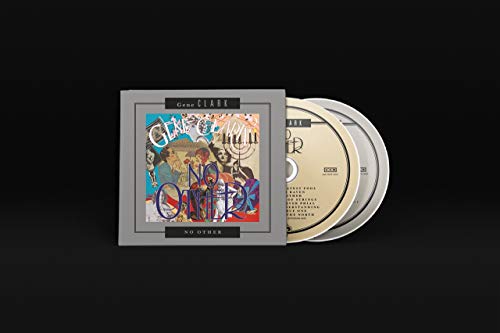 Gene Clark No Other CD album cover and two discs on a black background.