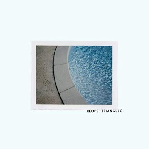 The alt text for the image is: "A Polaroid photo of a blue pool edge on a white background."