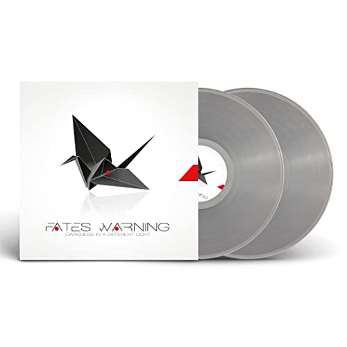 Fates Warning vinyl record with origami bird cover art and gray discs.