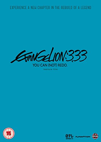 Evangelion 3.33 You Can (Not) Redo DVD cover with black text on blue background.