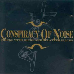 Album cover with 'Conspiracy of Noise' text and abstract figures on a dark background.