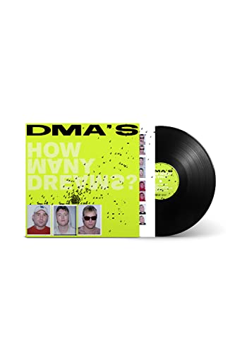 DMA'S "How Many Dreams?" vinyl record with green and black cover.