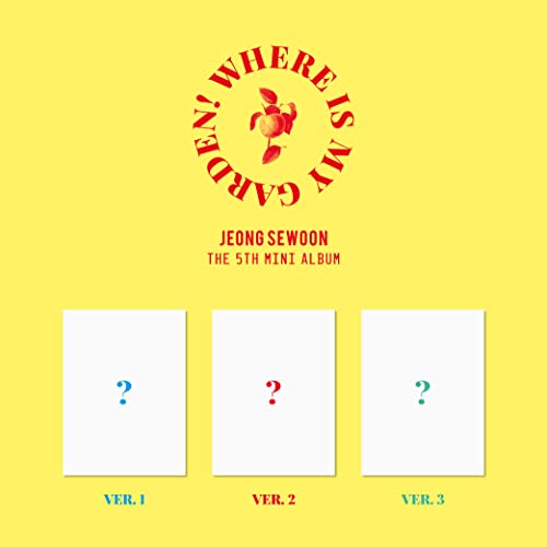 Jeong Se Woon album cover with a peach and three question mark squares.