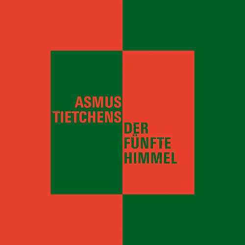 "Red and green abstract album cover with artist and title text in bold font."