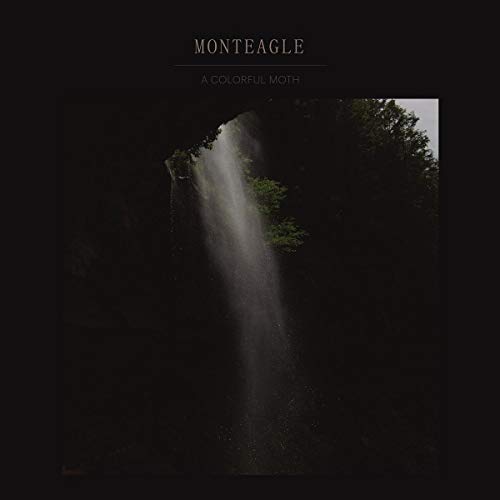 Album cover featuring a waterfall surrounded by trees on a black background.