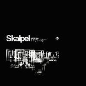 Black album cover with the white text Skalpel and abstract white light patterns below.